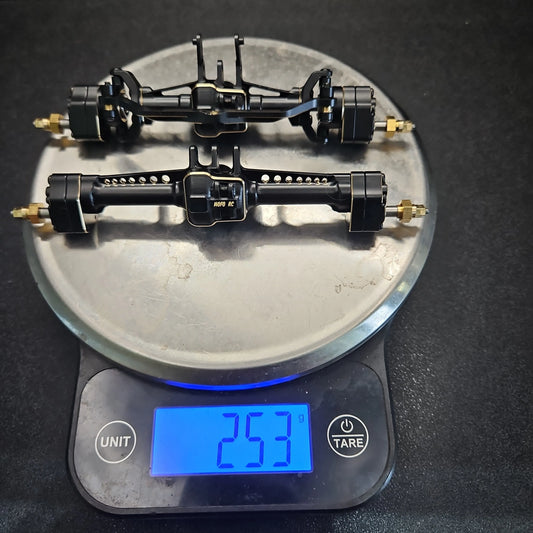 Trx4m Black Brass Portal Axles (complete) LIMITED QUANTITY