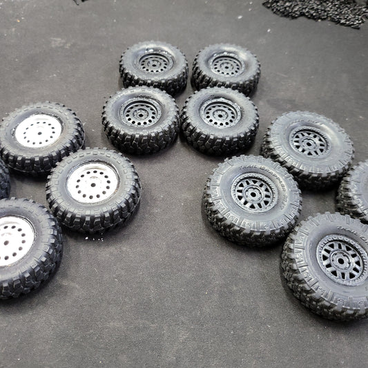 Scx24 Wheel and Tire sets Stock
