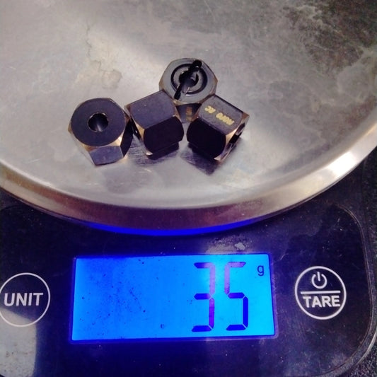 UTB18 +3mm Black Brass Hex Extender