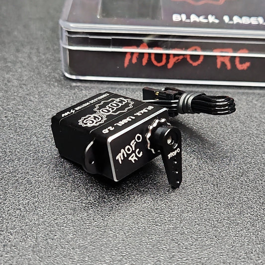 Black Label aluminum steering Servo W/ Free aluminum Servo mount and horn !!! For axial scx24