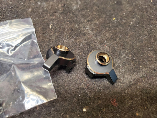 Black Brass steering knuckles for the SCX24 / AX24