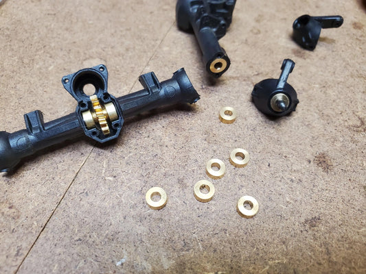 Competition low speed brass axle bearing set