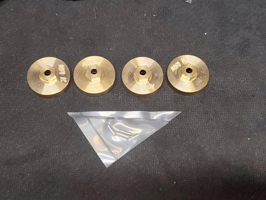 Weighted brass hex