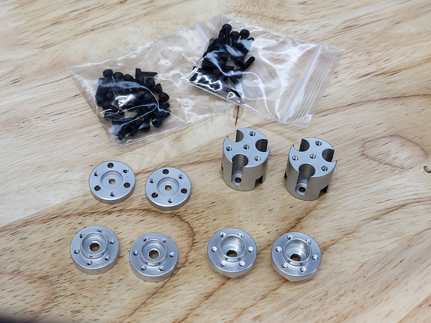 Aluminum Dually Adapter Kit For Mofo Rc Wheels