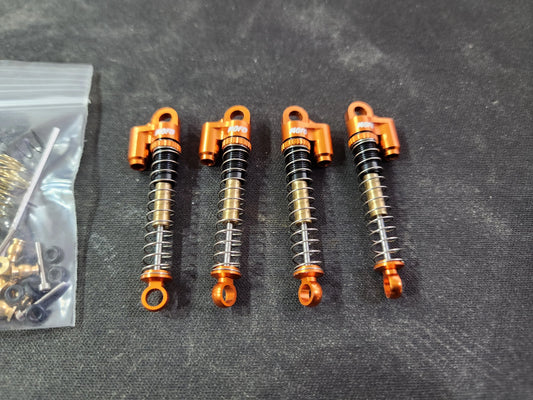 Telescoping Double Barrel Style Adjustable Aluminum Shocks