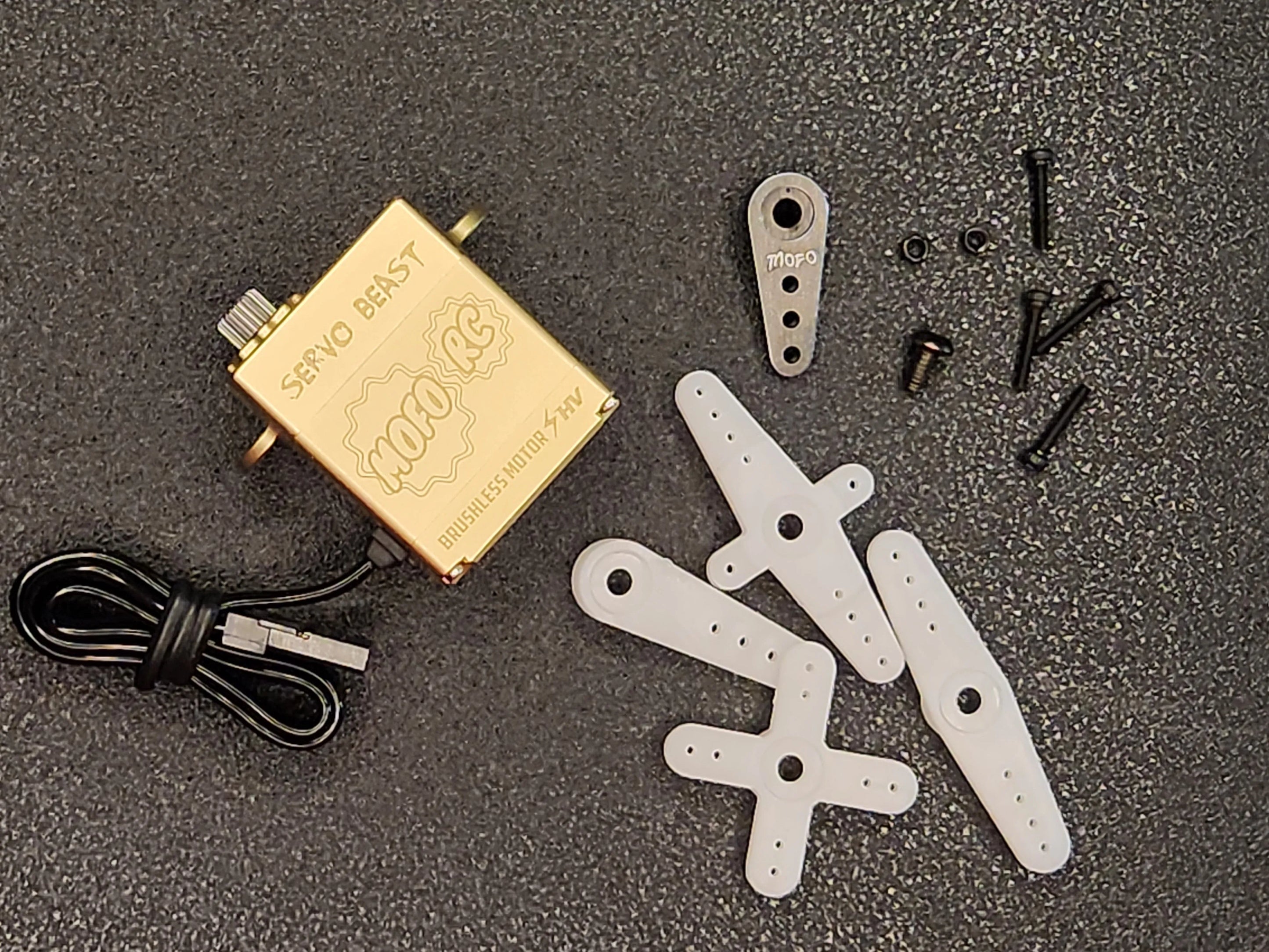 Brass ServoBeast Brushless steering Servo W/ Free aluminum Servo mount