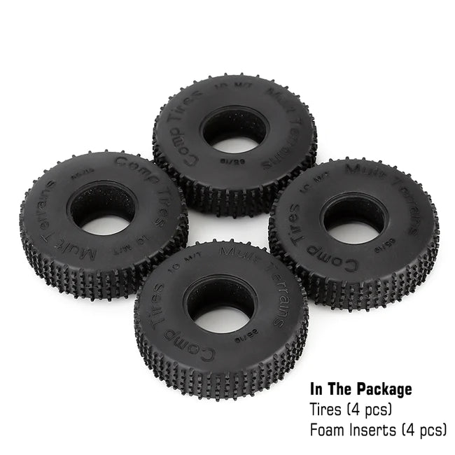 Injora 1.0" Comp Style Pin Tires
